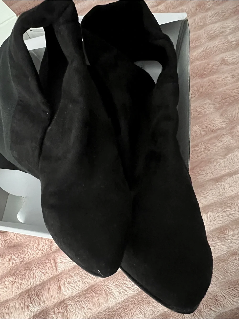 Women's Black Over-the-Knee Heeled Boots